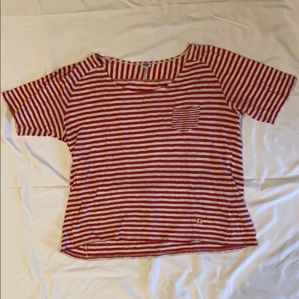 Armor Lux // Size 5 // Red and white shirt